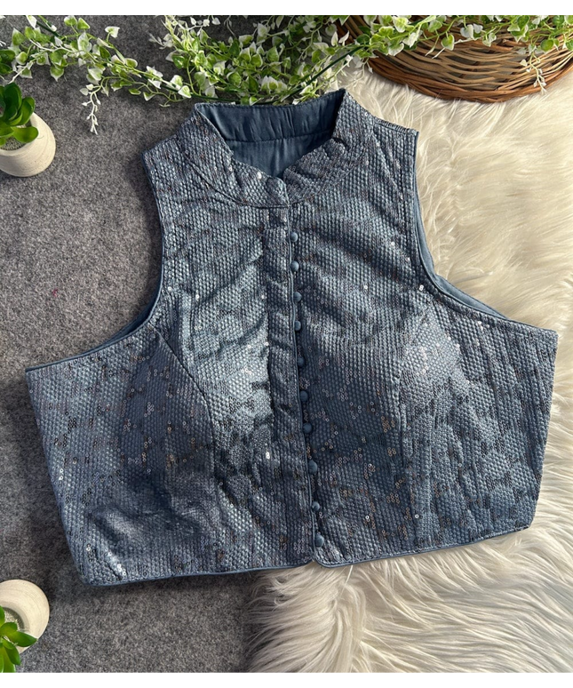 Halter neck blouse - Kurti Connection USA