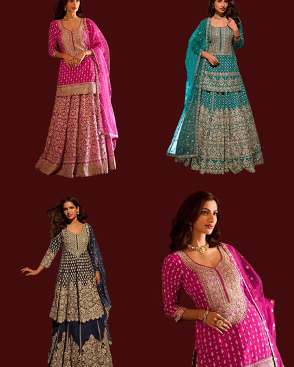 Sureena: designer lehenga Choli sets by Kurti Connection USA