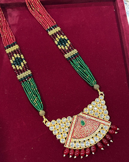 Long haar | Kundan necklace by Kurti Connection USA