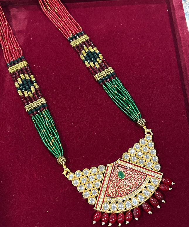 Long haar | Kundan necklace by Kurti Connection USA