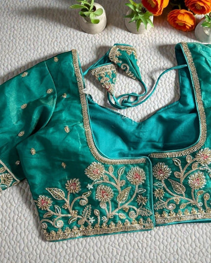Party wear heavy work blouses by Kurti Connection USA