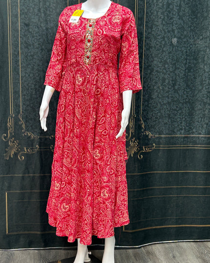 Rayon long kurti