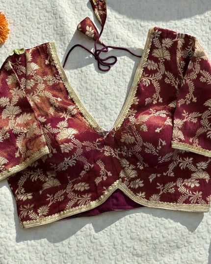 Brocade blouses by Kurti Connection USA