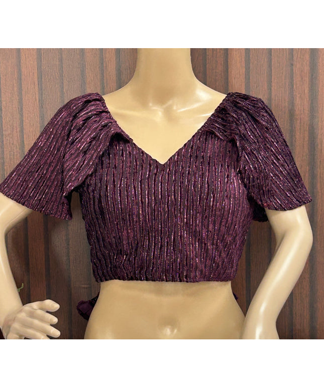 Fancy cap sleeve blouse - Kurti Connection USA