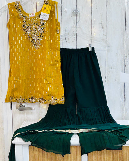 Kids sharara suit (girls age 6/7 years)