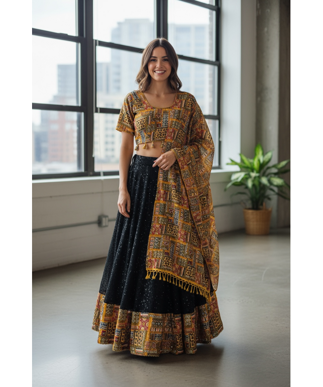 Garba chaniya choli set by Kurti Connection USA