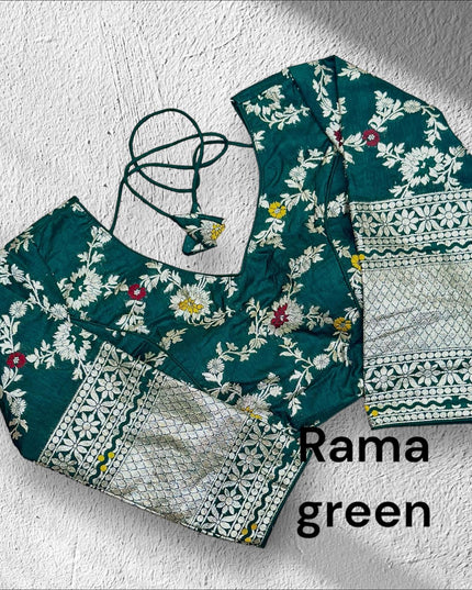 Dola silk blouse / long sleeves by Kurti Connection USA