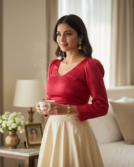 Silk blouses by Kurti Connection USA