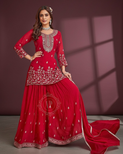 Party wear sharara set by Kurti Connection USA