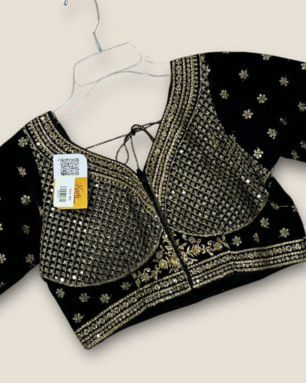 Velvet blouse by Kurti Connection USA