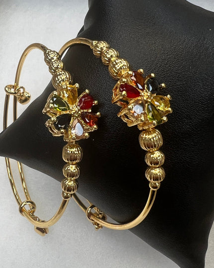 Adjustable (size) bangles / set of 2 by Kurti Connection USA