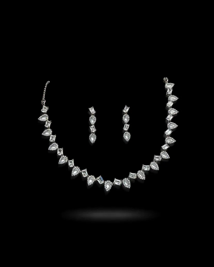 Silver AD necklace by Kurti Connection USA
