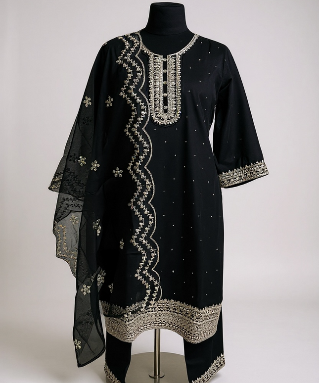 Elegant modal silk Kurti set For Women Tunic By Kurti Connection USA by Kurti Connection USA