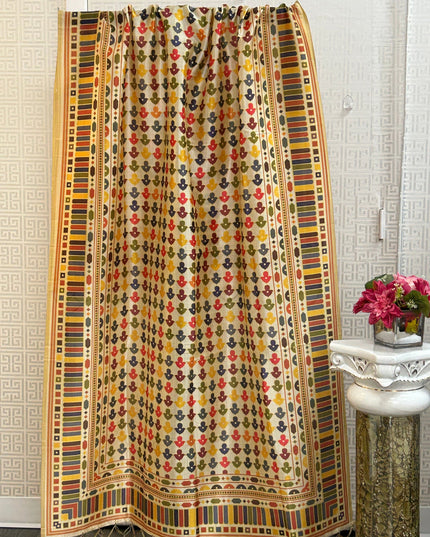 Silk dupatta : digital print by Kurti Connection USA