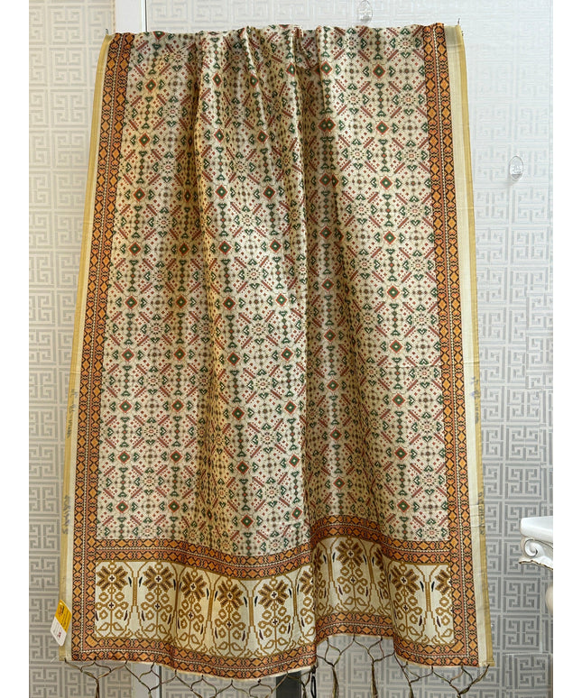 Silk dupatta : digital print by Kurti Connection USA