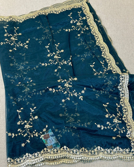 Fancy net dupatta: full size by Kurti Connection USA