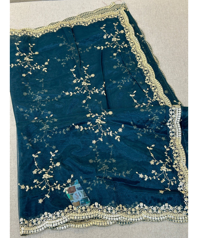 Fancy net dupatta: full size by Kurti Connection USA