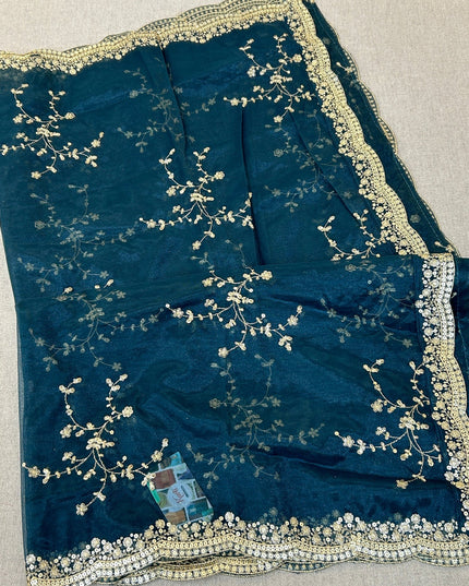 Fancy net dupatta: full size by Kurti Connection USA