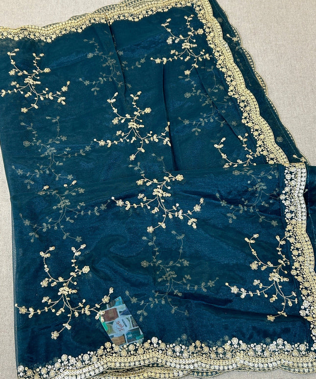 Fancy net dupatta: full size by Kurti Connection USA