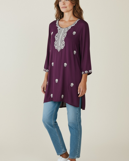 Rayon short Kurtis by Kurti Connection USA