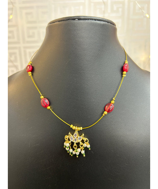 Invisible necklace by Kurti Connection USA
