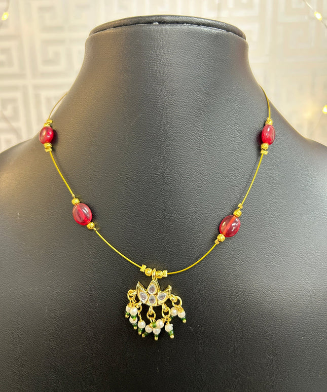 Invisible necklace by Kurti Connection USA