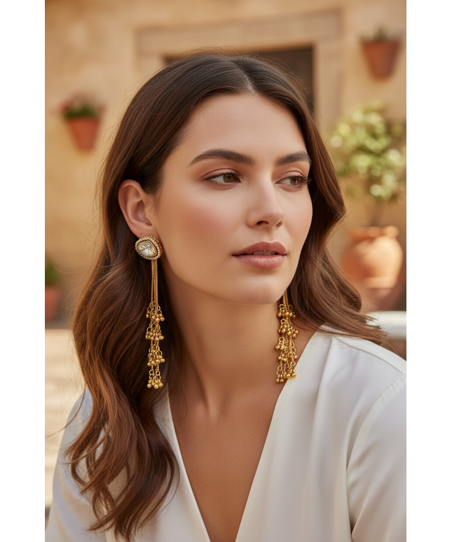 Kashmiri earrings by Kurti Connection USA
