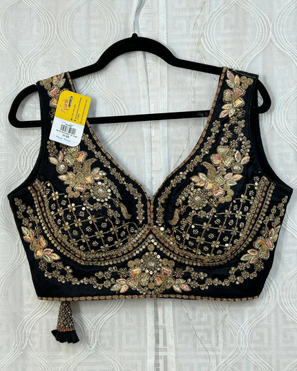 Heavy work blouse : readymade blouse / sleeves available by Kurti Connection USA