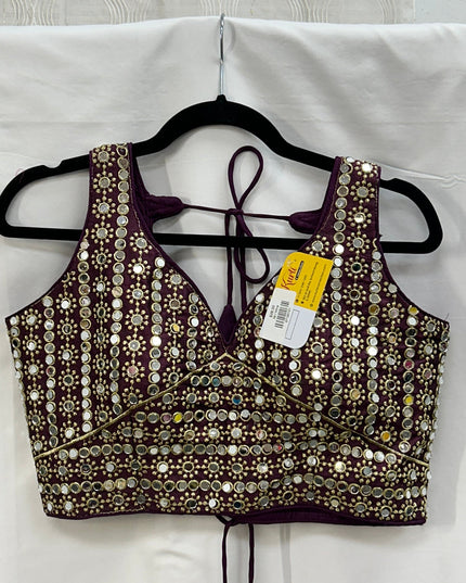 Mirror work blouse by Kurti Connection USA