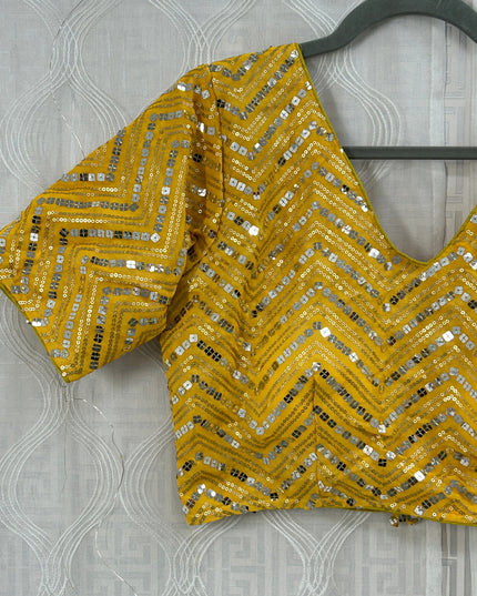 Sequin work blouse by Kurti Connection USA