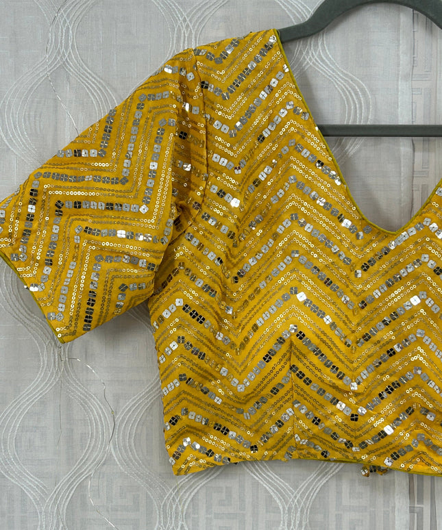 Sequin work blouse by Kurti Connection USA