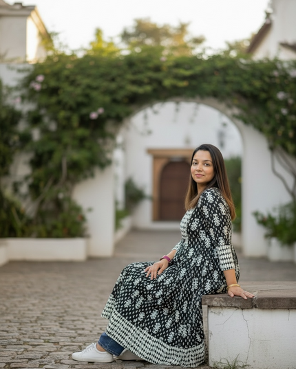 Jaipur cotton block printed Kurti by Kurti Connection USA