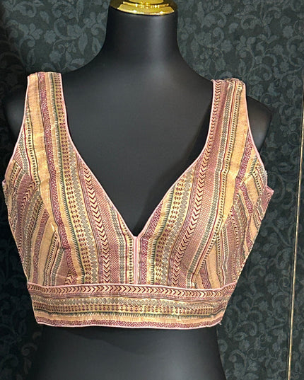Silk blouse : brocade silk blouse by Kurti Connection USA