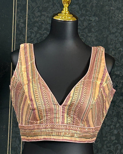 Silk blouse : brocade silk blouse by Kurti Connection USA