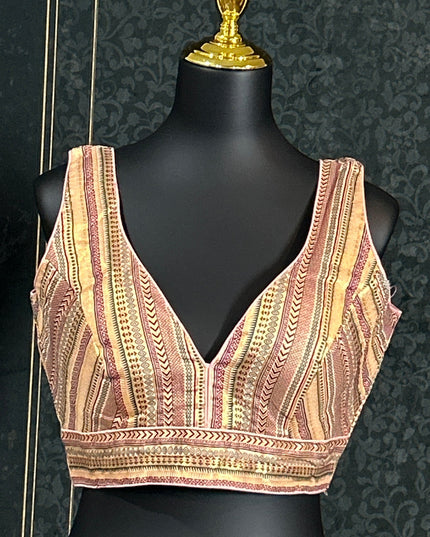 Silk blouse : brocade silk blouse by Kurti Connection USA