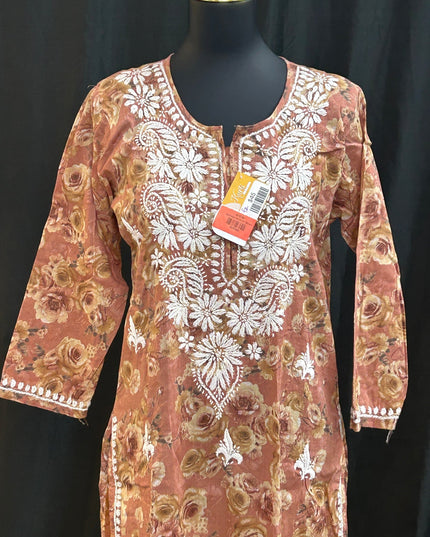Chikankari cotton Kurti by Kurti Connection USA