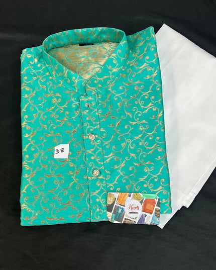 Cotton silk Kurta set for men