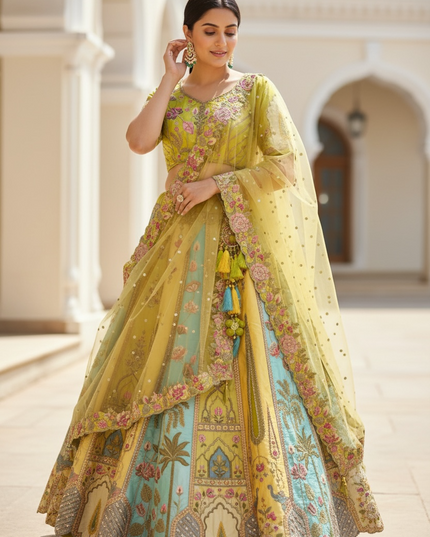 Designer lehenga Choli set by Kurti Connection USA
