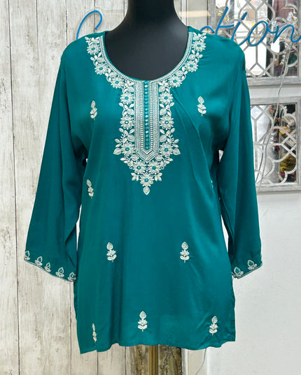 Rayon short Kurtis by Kurti Connection USA