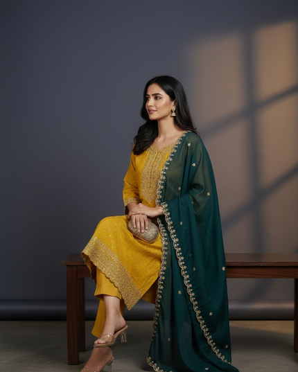 Plus size Kurti pant set
