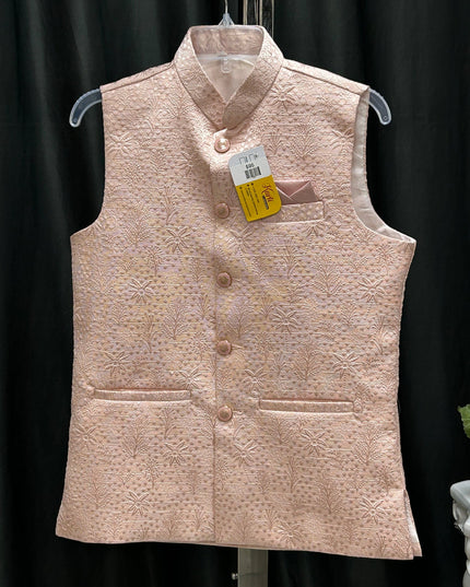Pink half jacket for men by Kurti Connection USA