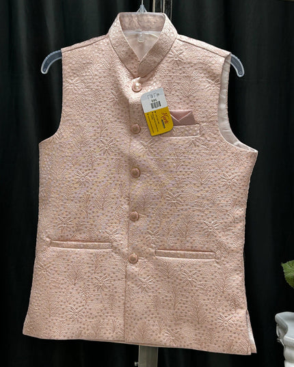 Pink half jacket for men by Kurti Connection USA