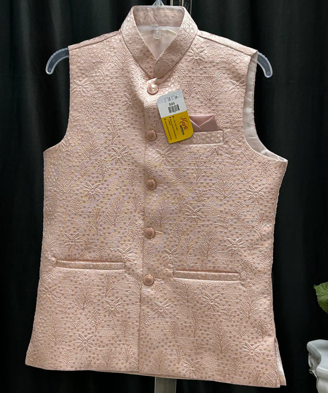 Pink half jacket for men by Kurti Connection USA