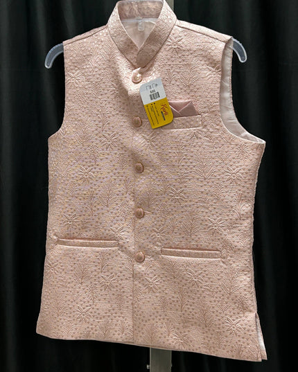 Pink half jacket for men by Kurti Connection USA