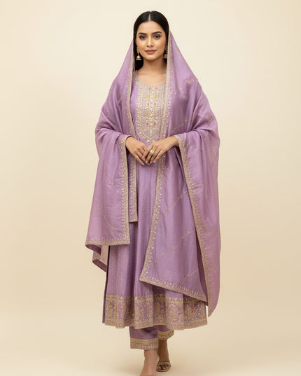 Anarkali party wear dress : Violet by Kurti Connection USA