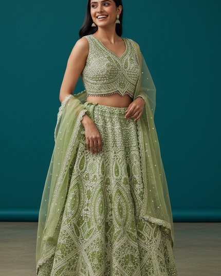 Heavy party wear lehenga Choli set