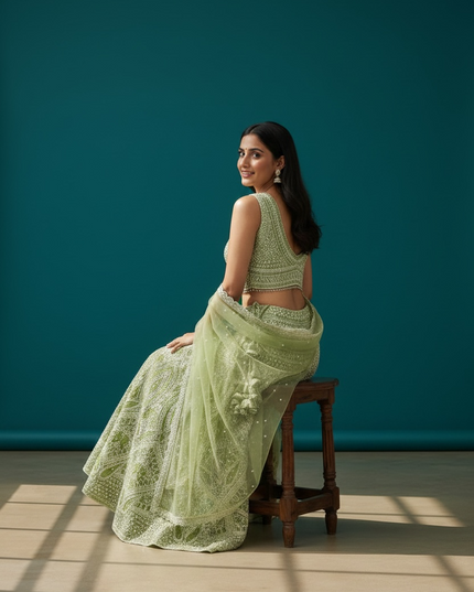 Heavy party wear lehenga Choli set