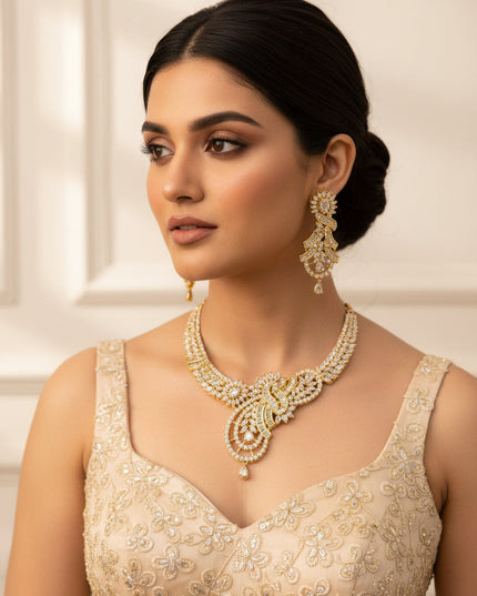 AD necklace set by Kurti Connection USA