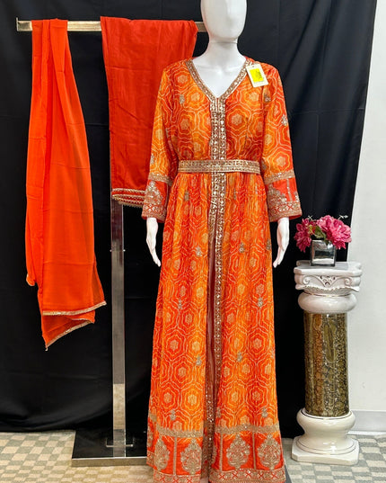 Bandhani long dress / Anarkali