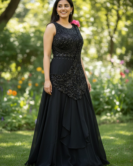 Readymade saree BLACK SPECIAL